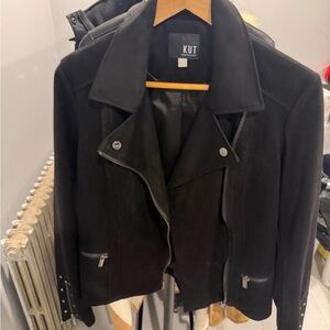 Kut from the Kloth Women's Black Leather Jacket